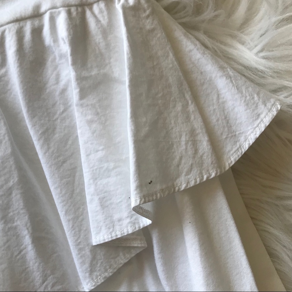 ZARA WHITE RUFFLE TOP SIZE SMALL - Picture 5 of 7